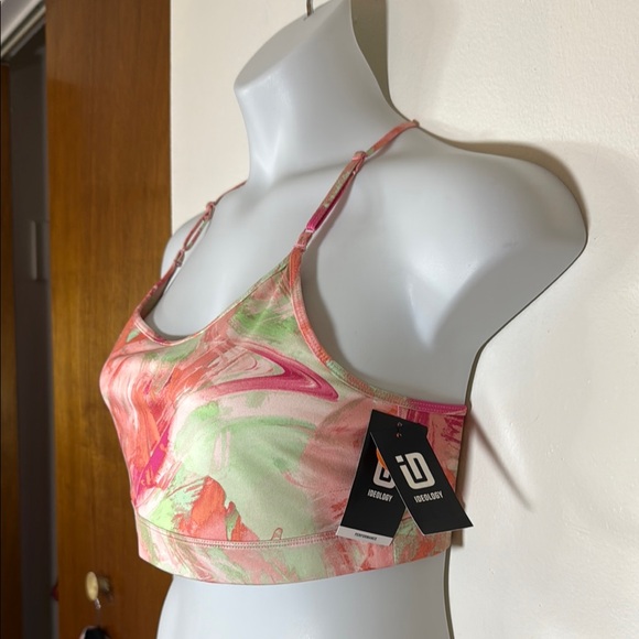 Ideology Pink Shock Tie Dye Low Impact Sports Bra SKU 0034 - Picture 2 of 12